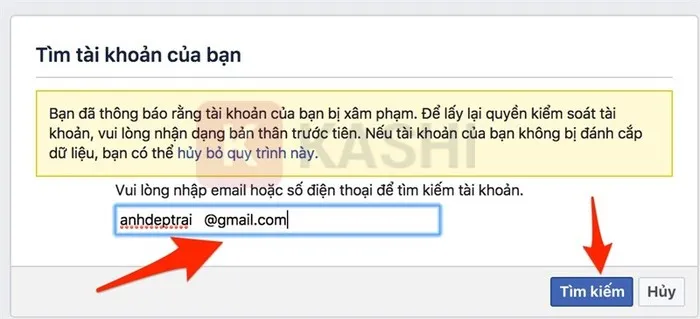 Nhập email hoặc số điện thoại của bạn