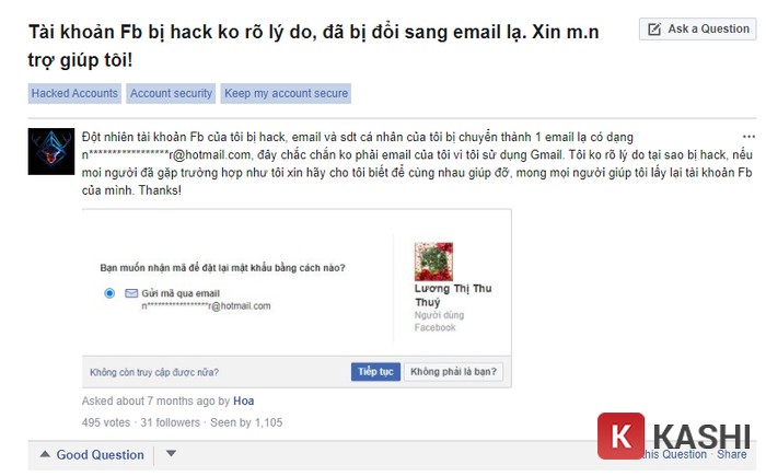 Cách lấy lại tài khoản Facebook bị Hack