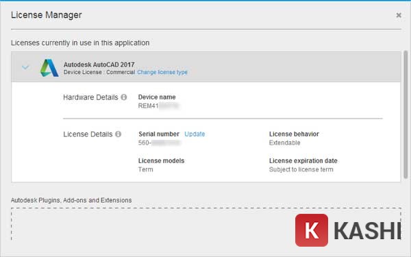 Kiểm tra bản quyền AutoCAD trong menu Trợ giúp sản phẩm