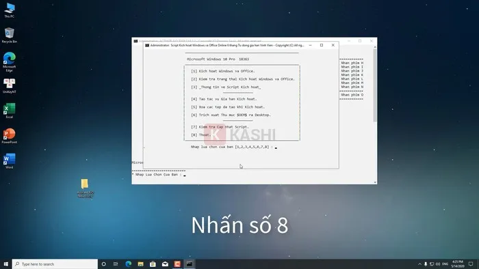 Nhấn số 8
