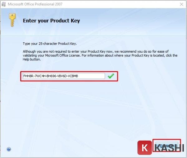 Office 2007 product key