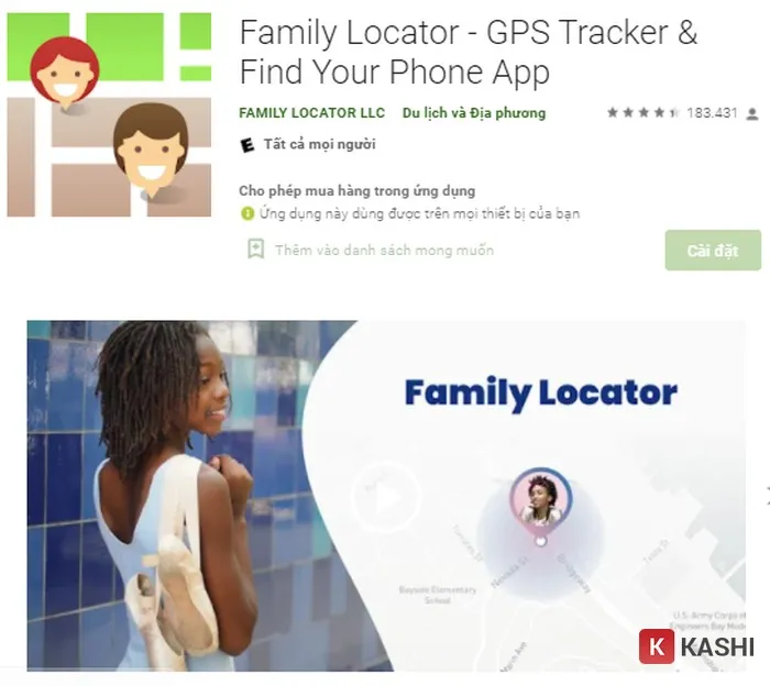 Phần mềm Family Locator - GPS Tracker