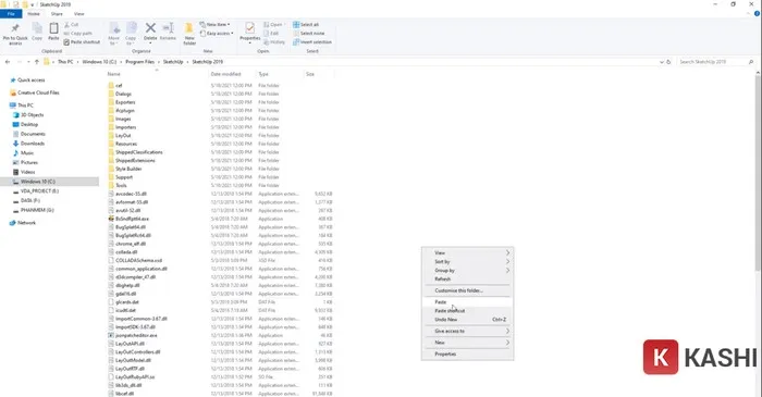 Sau đó dán 3 thư mục vừa copy vào đây
