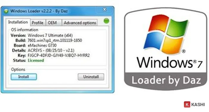 Phiên bản Windows Loader v2.2.2 