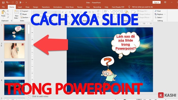 Hướng dẫn cách xóa slide trong powerpoint