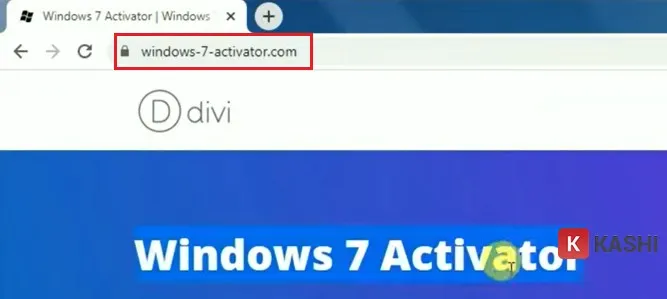 Truy cập trang web Windows 7 Activator