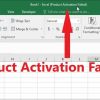 Thông báo lỗi Product Activation Failed trong Microsoft Excel