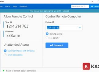 Giao diện phần mềm Teamviewer