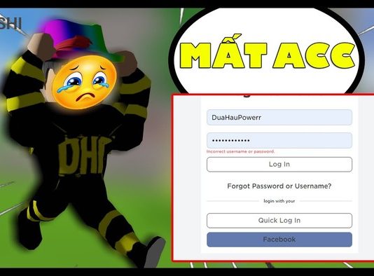 Cách lấy lại Acc Roblox khi bị hack - bị đổi gmail