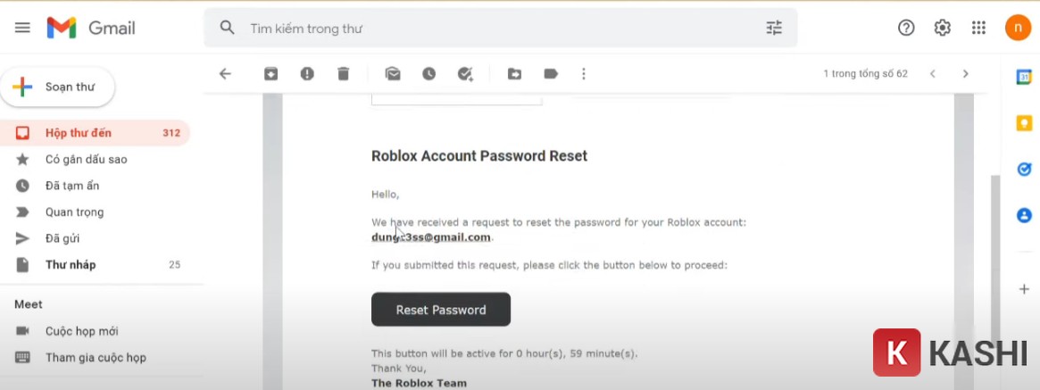 Chọn “Reset password”