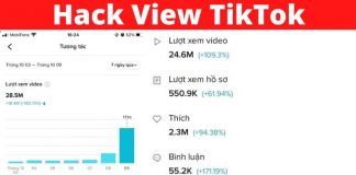 Hack view TikTok người thật miễn phí