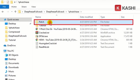 Mở folder Patch
