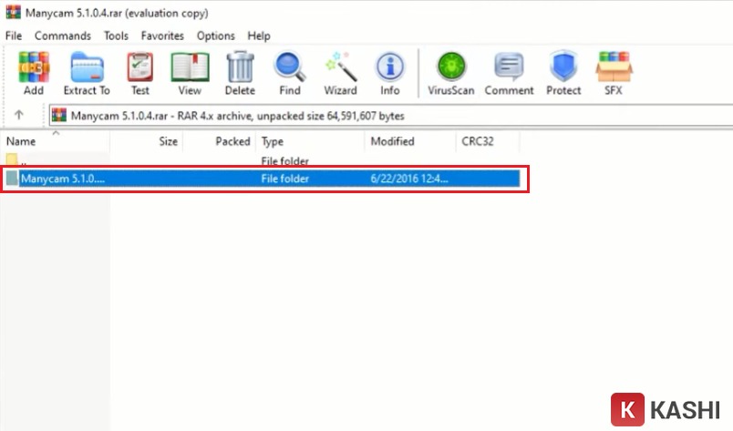 Mở folder Manycam 5.1.0.4.rar