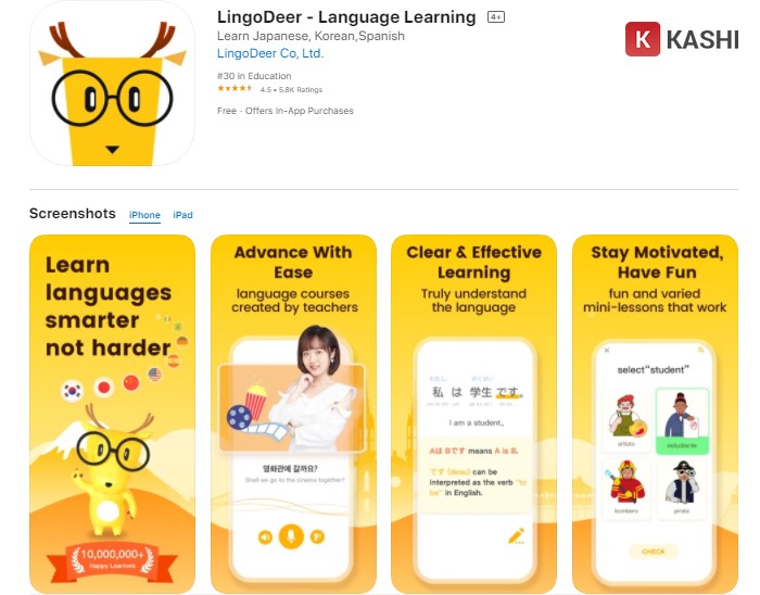 LingoDeer - App học ngoại ngữ