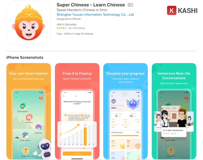 Ứng dụng học tiếng Trung Super Chinese
