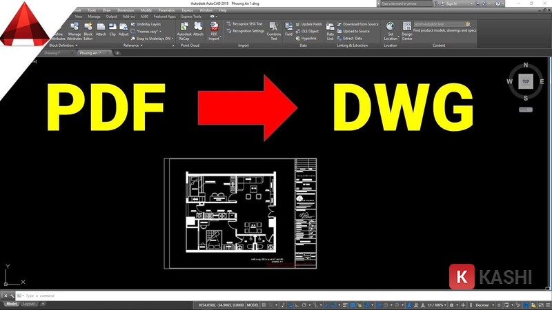 Hướng dẫn chuyển pdf sang cad giữ nguyên layer