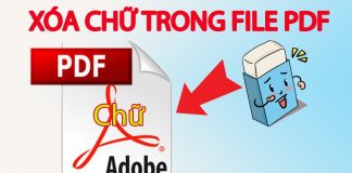 Hướng dẫn cách Xóa chữ trong file PDF