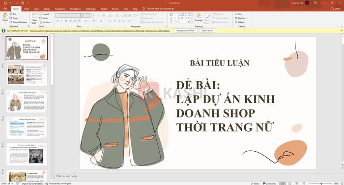 Đề tài: Lập dự án kinh doanh shop thời trang nữ