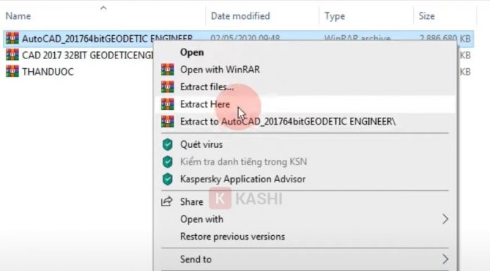 Tải AutoCAD 2017 – Hướng dẫn cài đặt chi tiết Giải nén file.