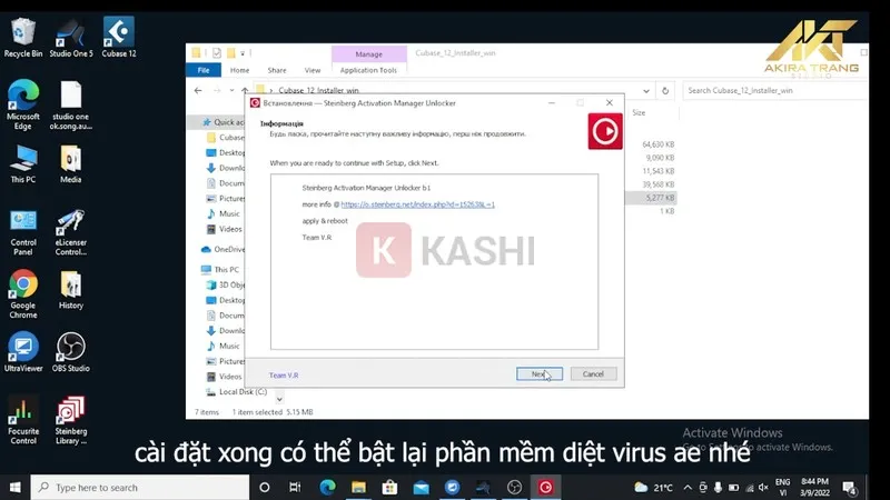 Chọn "Next"