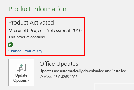 Key Microsoft Project 2016 Professional miễn phí