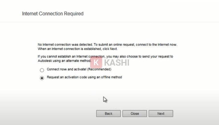 Request an activation code using an office method