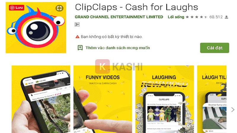 Xem video Tik Tok kiếm tiền bằng Clipclaps