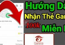 Nhận thẻ cào Garena miễn phí