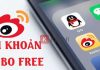 Tài khoản weibo miễn phí