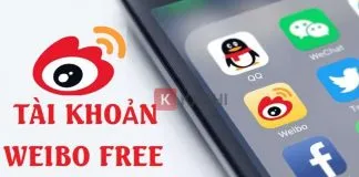 Tài khoản weibo miễn phí