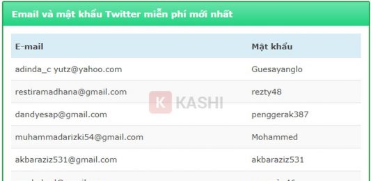 Tài khoản Twitter miễn phí mới nhất 2025