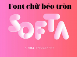 Font chữ béo tròn