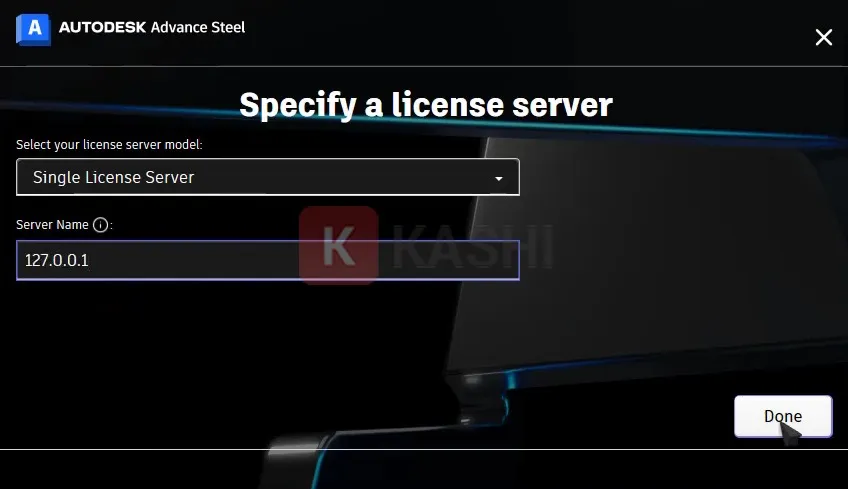 Nhập "Server Name"