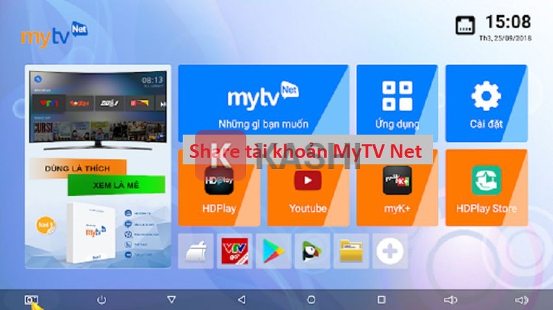 Share tài khoản Mytv Net Free