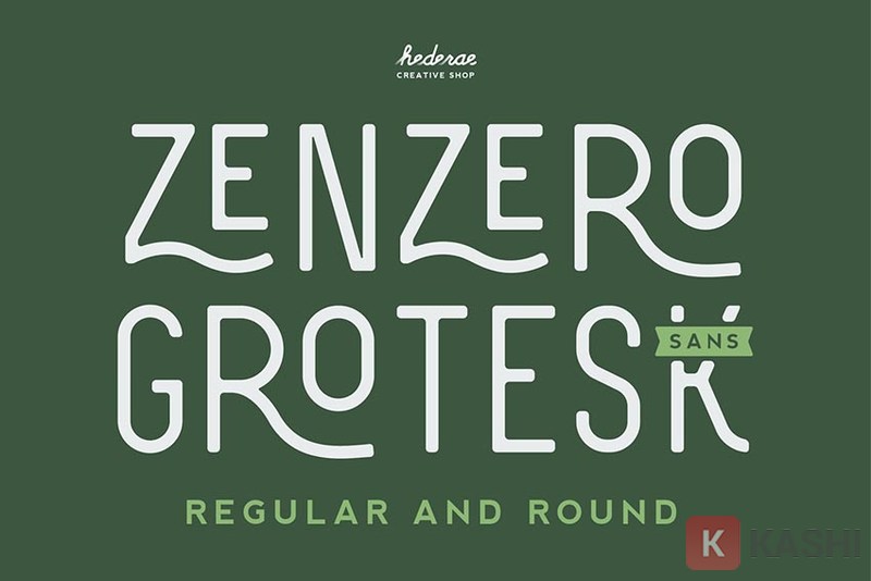 Font zenzero without