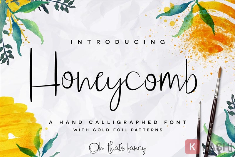 Honeycomb font