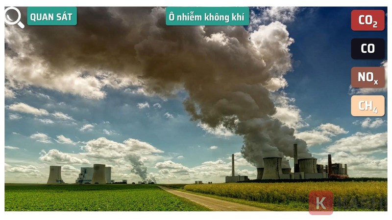 Hình ảnh minh họa giúp cho người xem dễ hình dung hơn về ô nhiễm