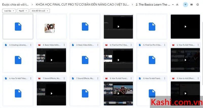 KHÓA HỌC FINAL CUT PRO TỪ CƠ BẢN ĐẾN NÂNG CAO ( VIỆT SUB) - Google Drive