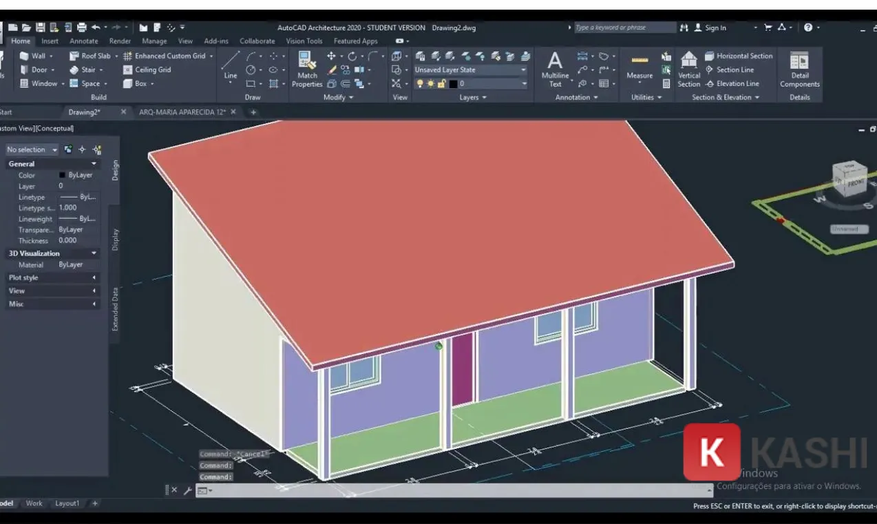 Giao diện phần mềm AutoCAD Architecture 2020