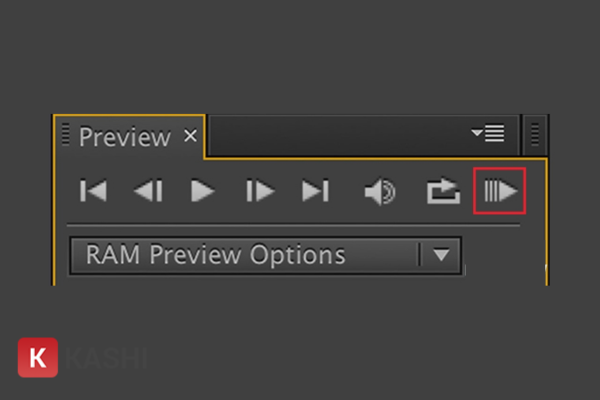 Xem trước âm thanh và video trong phần mềm After Effects