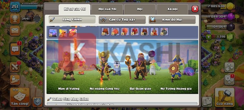 Demo acc Clash of clan update mới nhất 11/2024