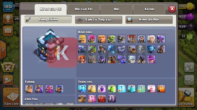 Demo acc Clash of clan update mới nhất 11/2024