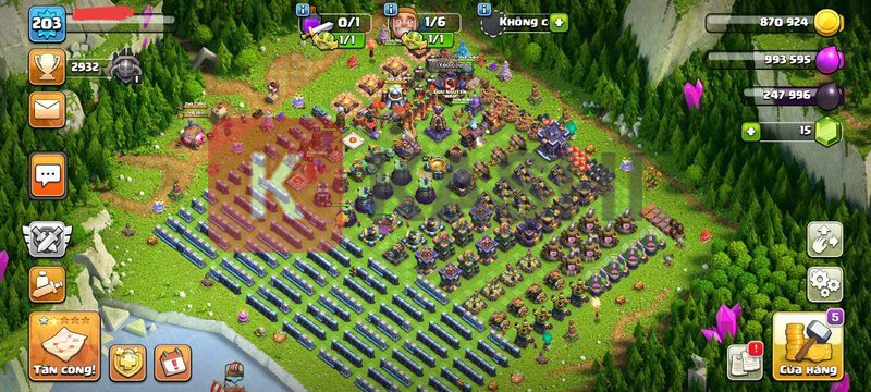 Demo acc Clash of clan update mới nhất 11/2024