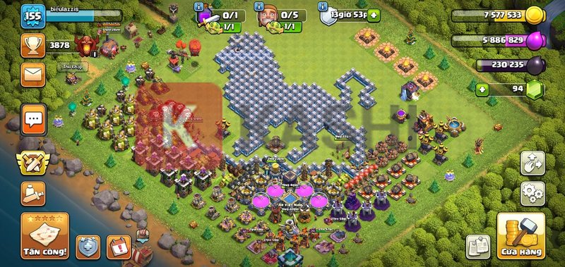 Demo acc Clash of clan update mới nhất 11/2024