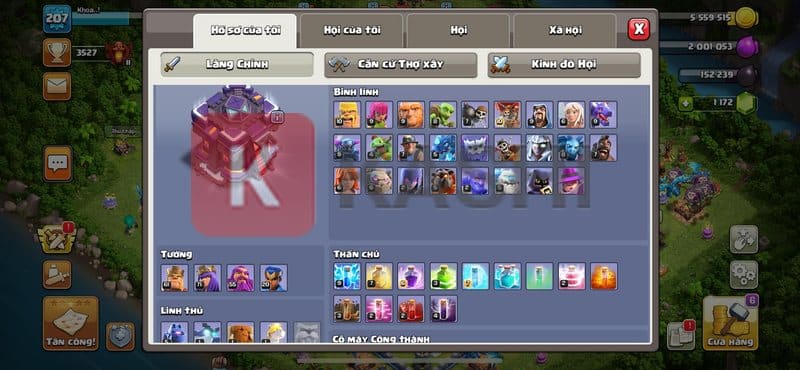 Demo acc Clash of clan update mới nhất 11/2024