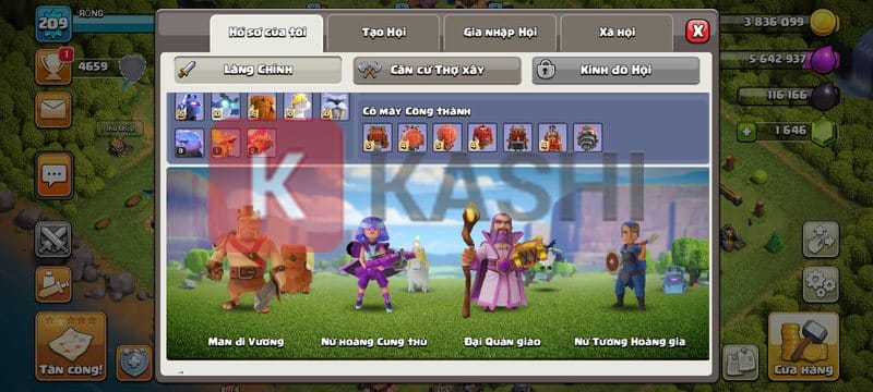 Demo acc Clash of clan update mới nhất 11/2024