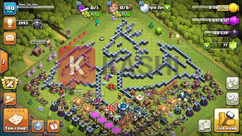 Demo acc Clash of clan update mới nhất 11/2024