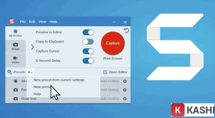 Tải TechSmith Snagit 2023 – Hướng dẫn cài đặt chi tiết Giao diện phần mềm SnagIT 2026