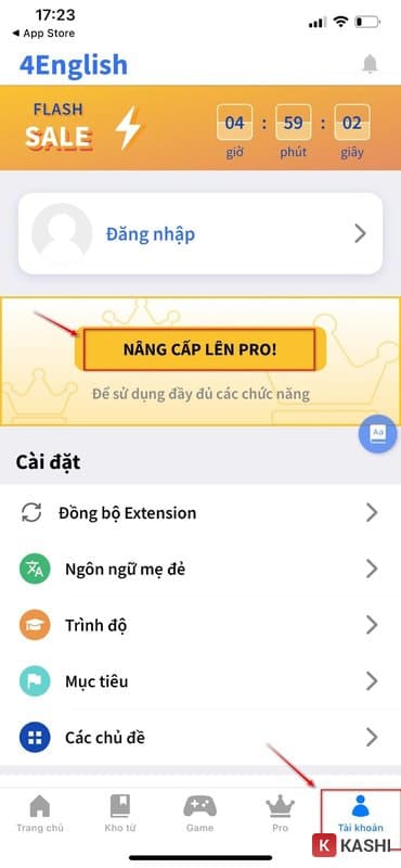 Nâng cấp lên Pro