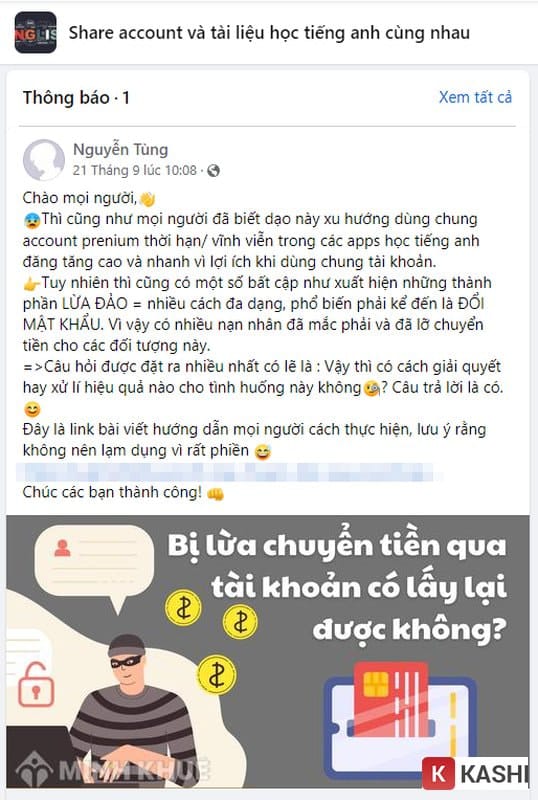 Cảnh báo lừa đảo